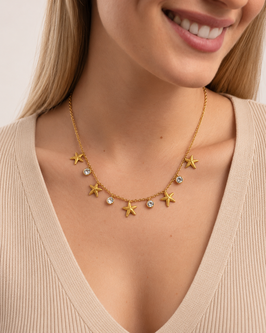 collar oro para mujer