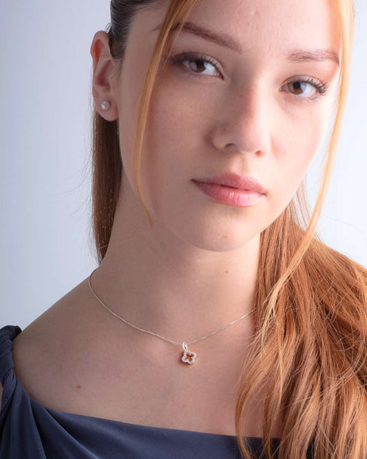 Collar Plata Alhambra Circonitas