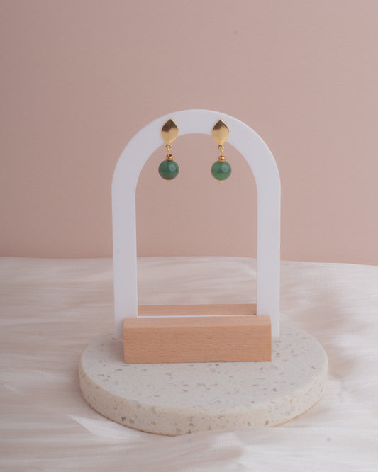 Aros baño en oro Sorella | Jade