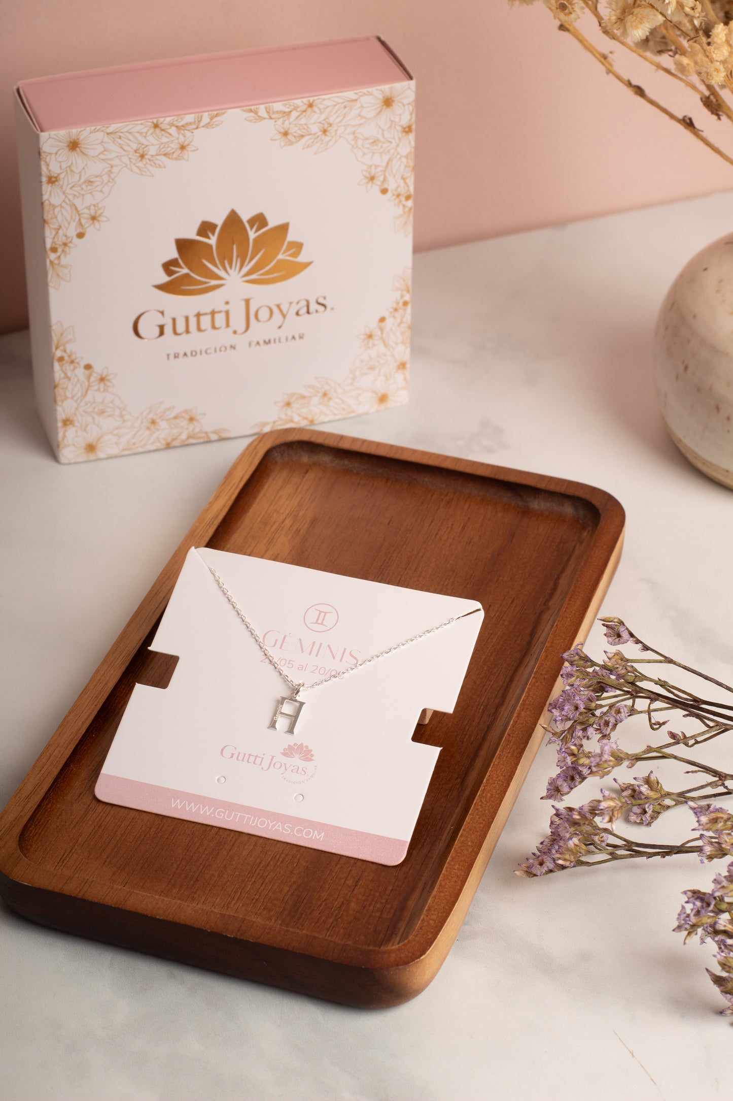 Collar Plata Géminis | Colección Constelaciones
