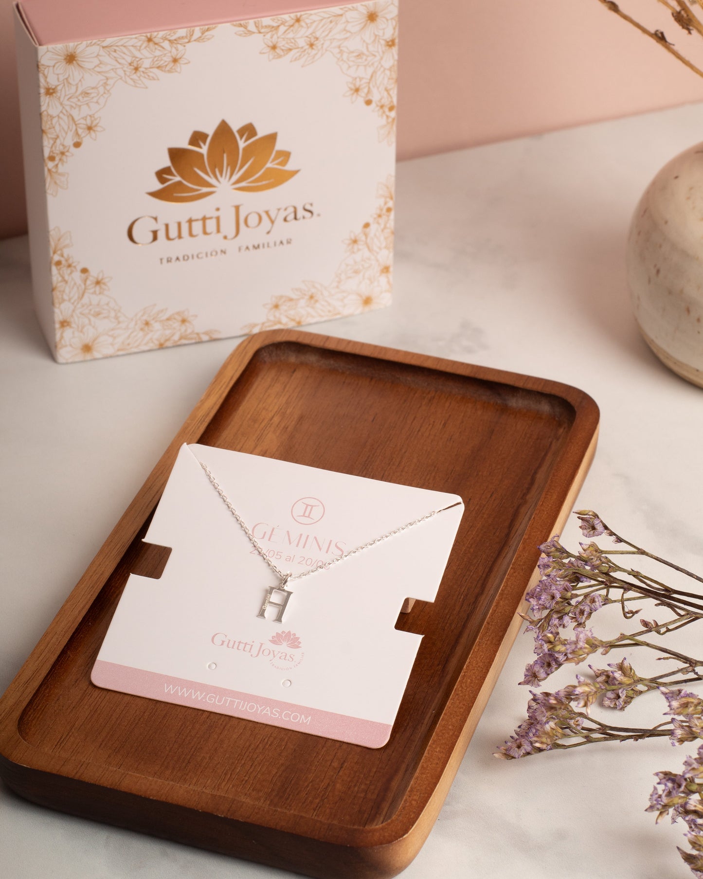 Collar Plata Géminis | Colección Constelaciones
