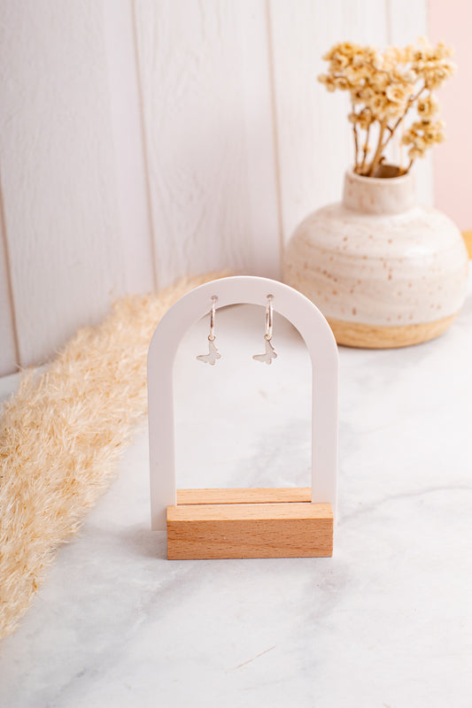 Aros Plata Minina | Mariposa