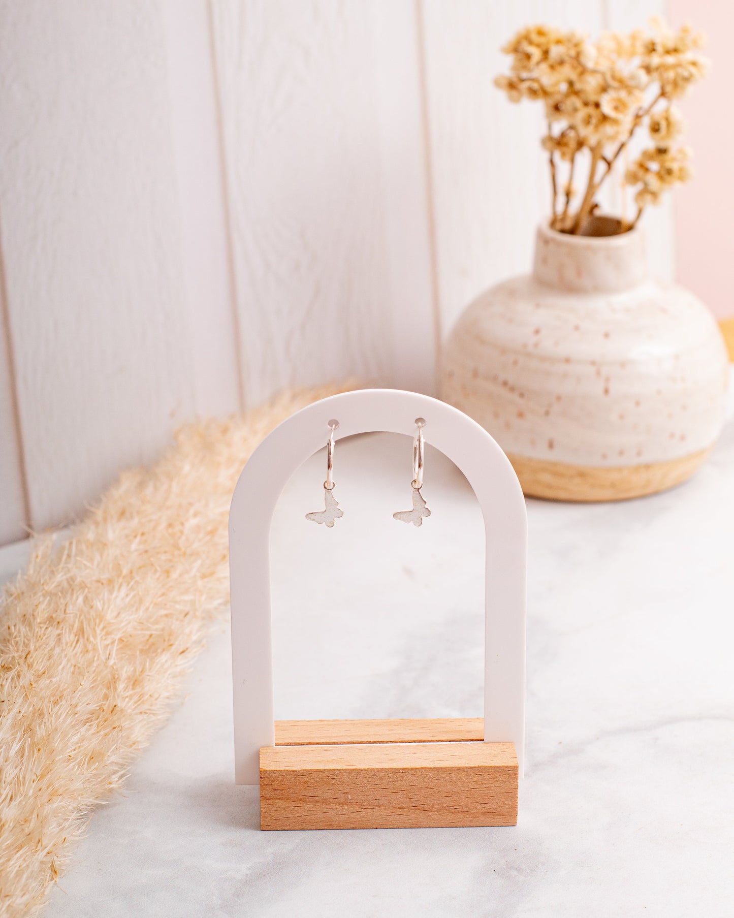 Aros Plata Minina | Mariposa