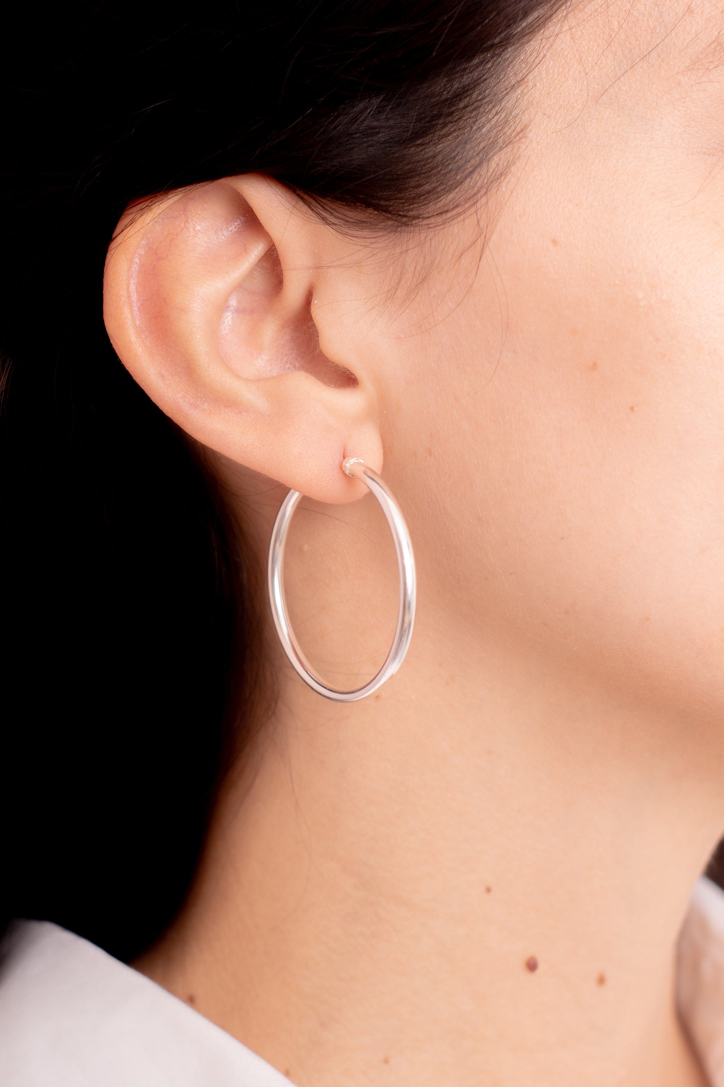 Argollas Plata 42mm | Cierre africano