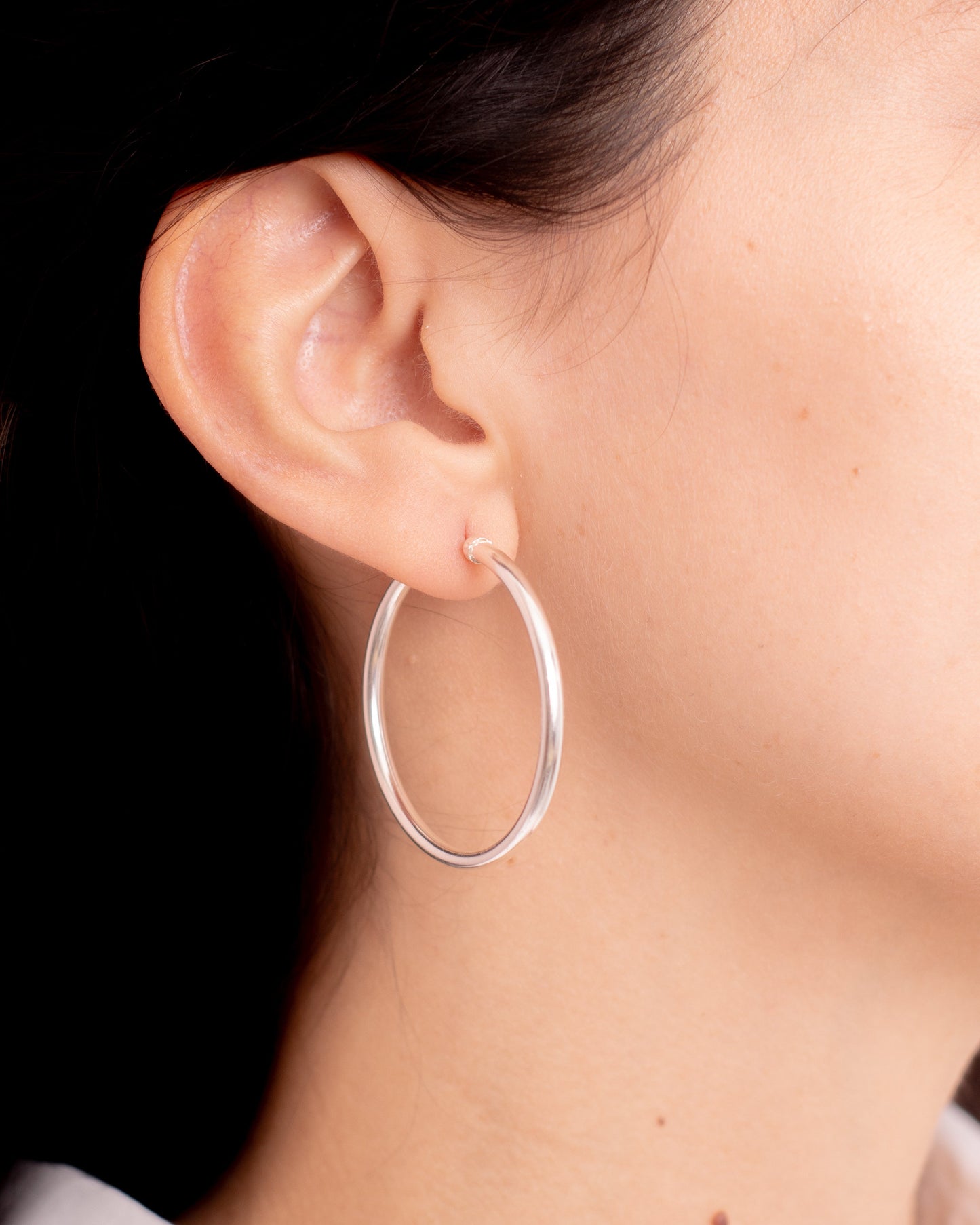 Argollas Plata 42mm | Cierre africano