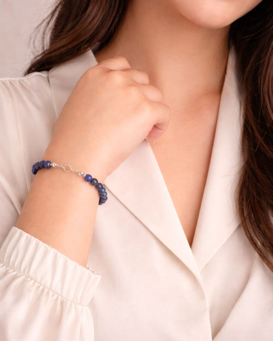 Pulsera Plata Bego | Lapislázuli