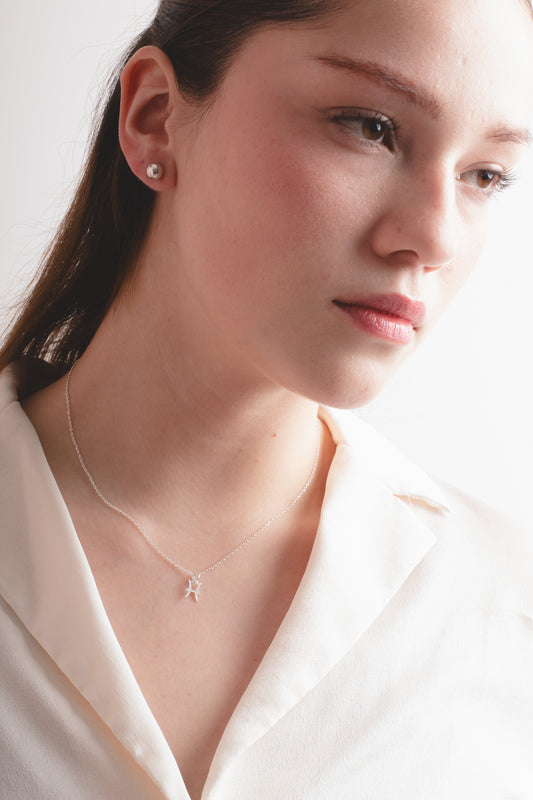 Collar Plata Piscis | Colección Constelaciones