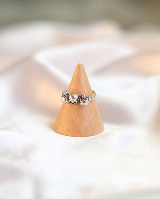 Anillo Plata Calaveras