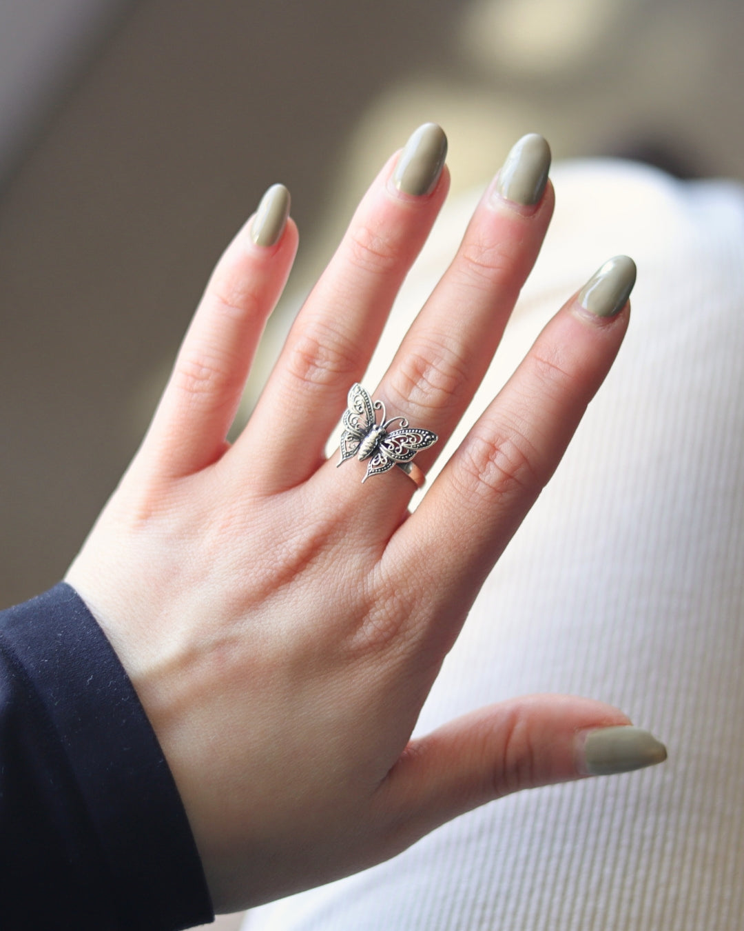 Anillo Plata Butterfly