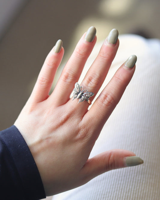 Anillo Plata Butterfly