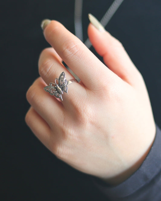 Anillo Plata Butterfly