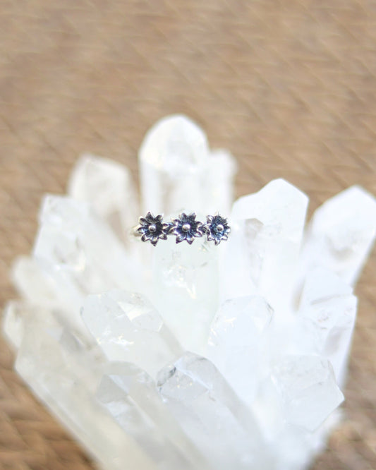 Anillo Plata Fleurs
