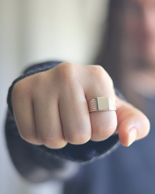 Anillo Plata Sello Zazá