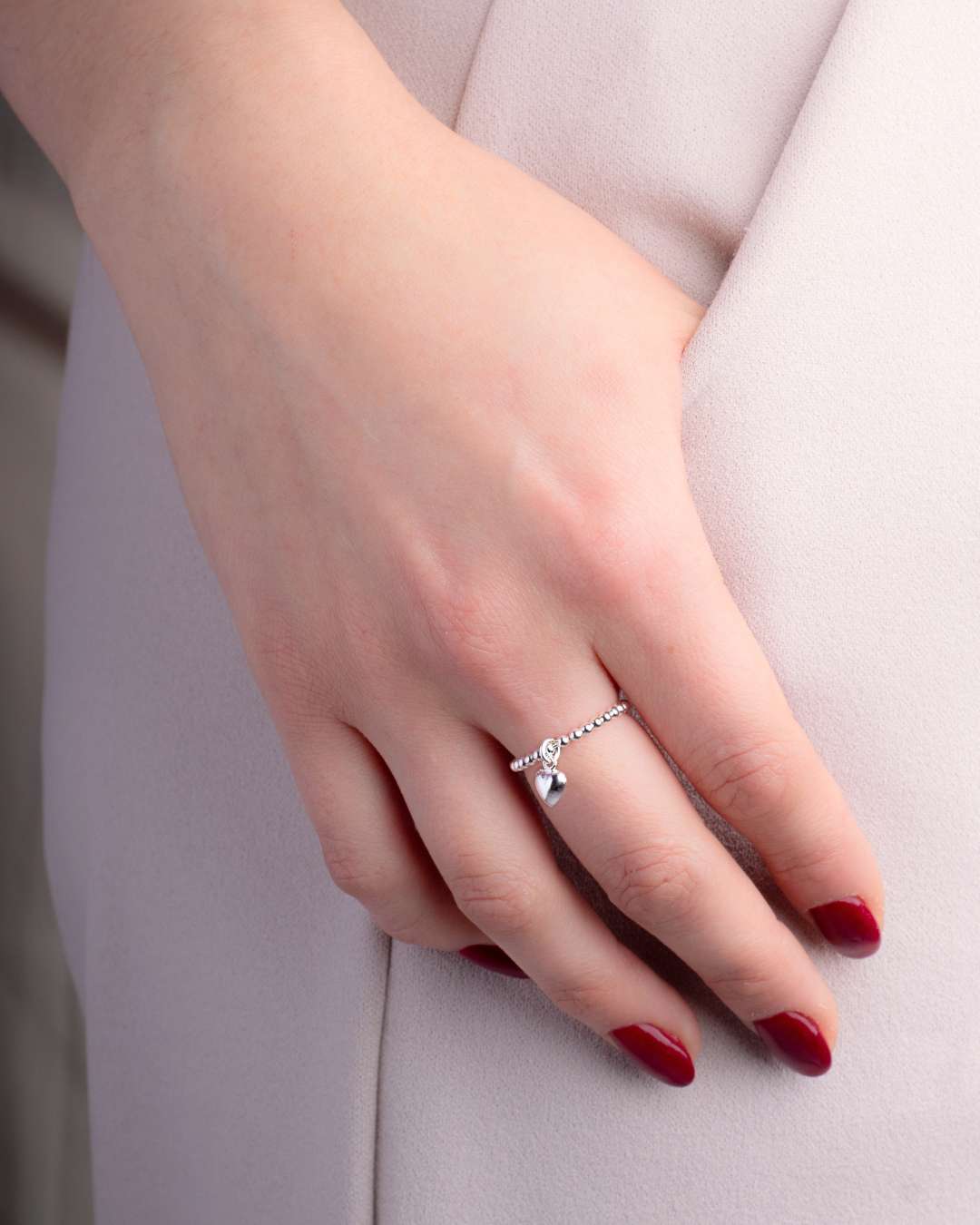 Anillo Plata Antiestrés Love