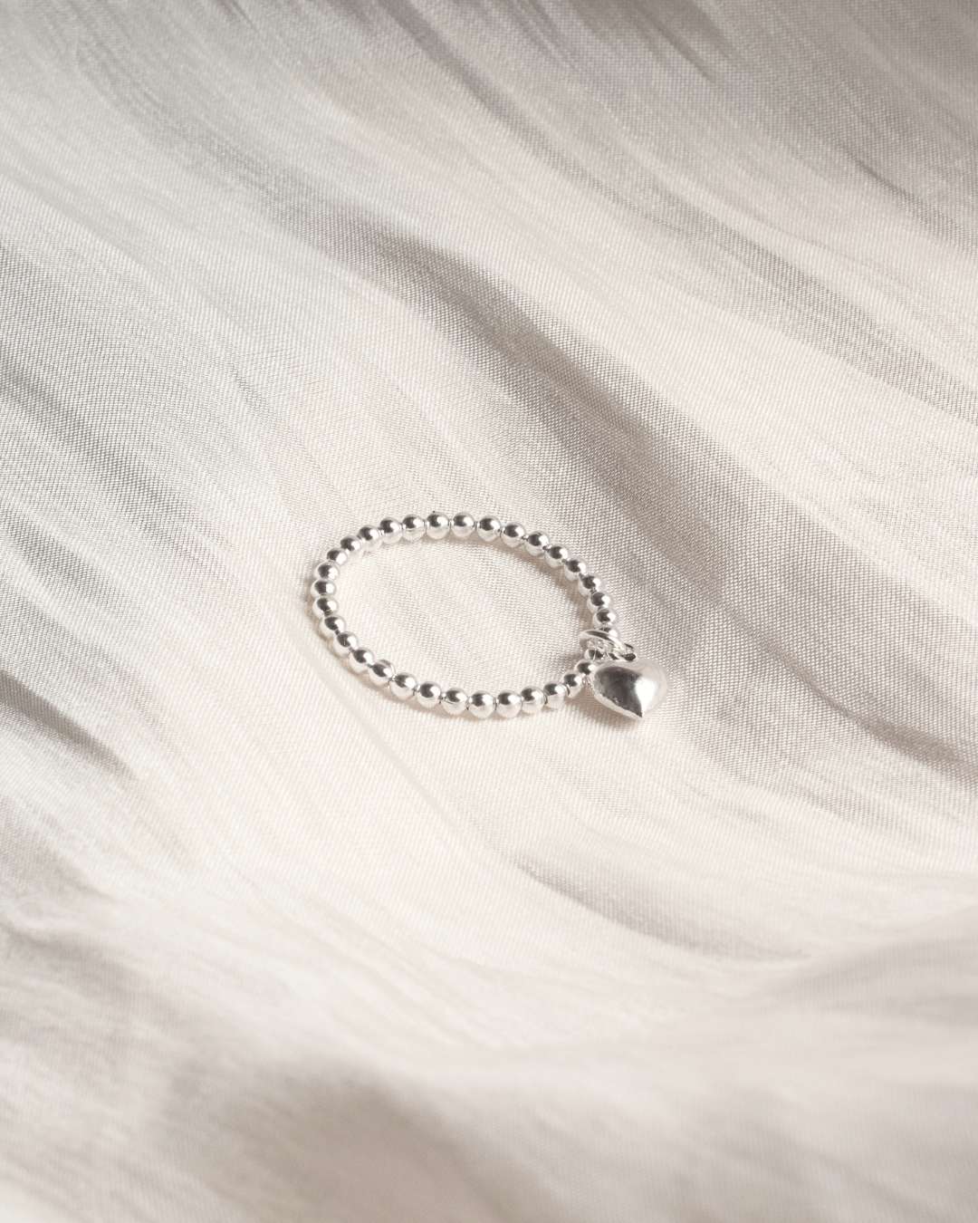 Anillo Plata Antiestrés Love