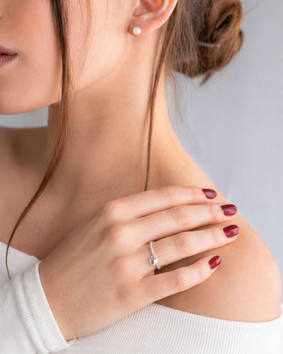 Anillo Plata Antiestrés Love