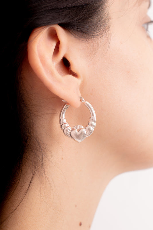 Aros Plata Bruna