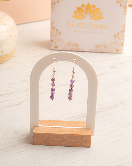 Aros Plata Natalie | Amatista 3mm