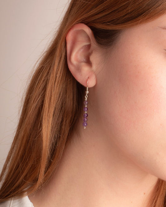 Aros Plata Natalie | Amatista 3mm