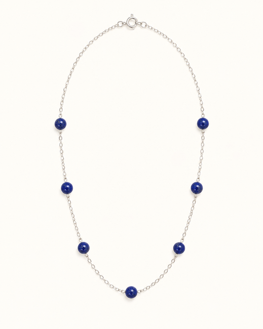 Collar Plata Cannes | Lapislázuli