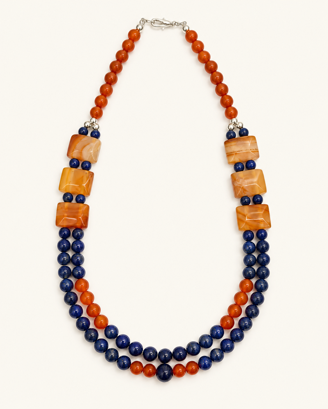 Collar Neferti |  Lapislázuli y Cornalina