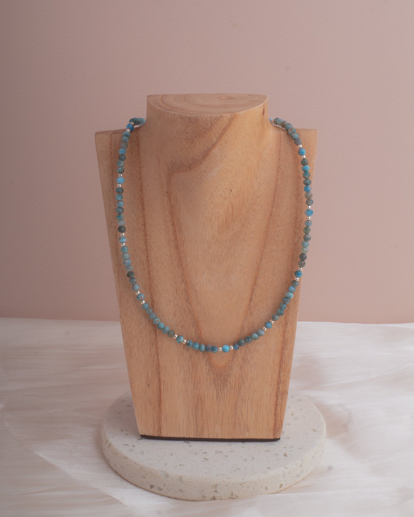 Choker Praga 2mm  | Aguamarina