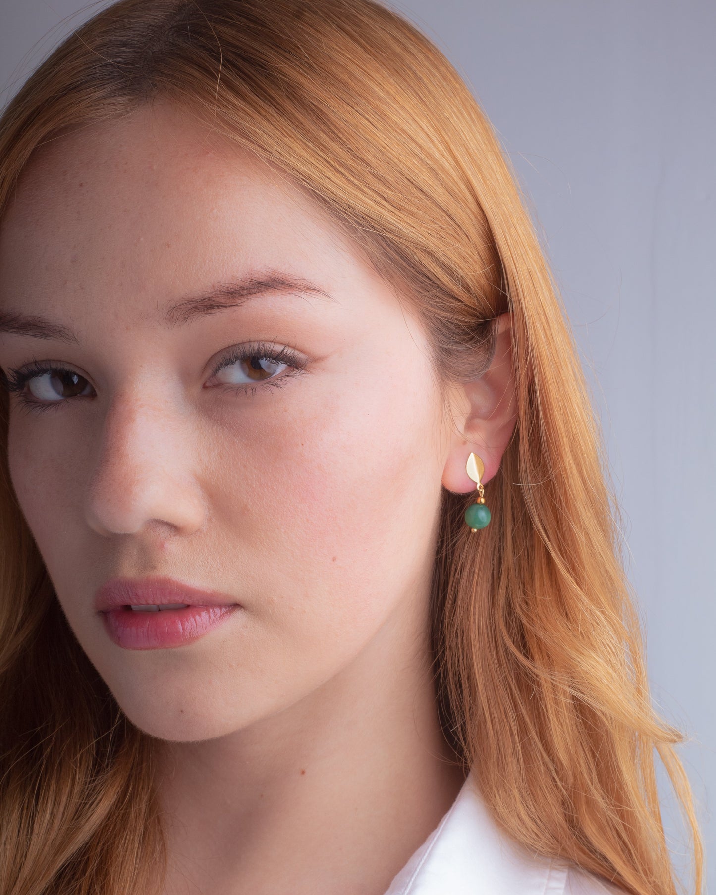Aros baño en oro Sorella | Jade