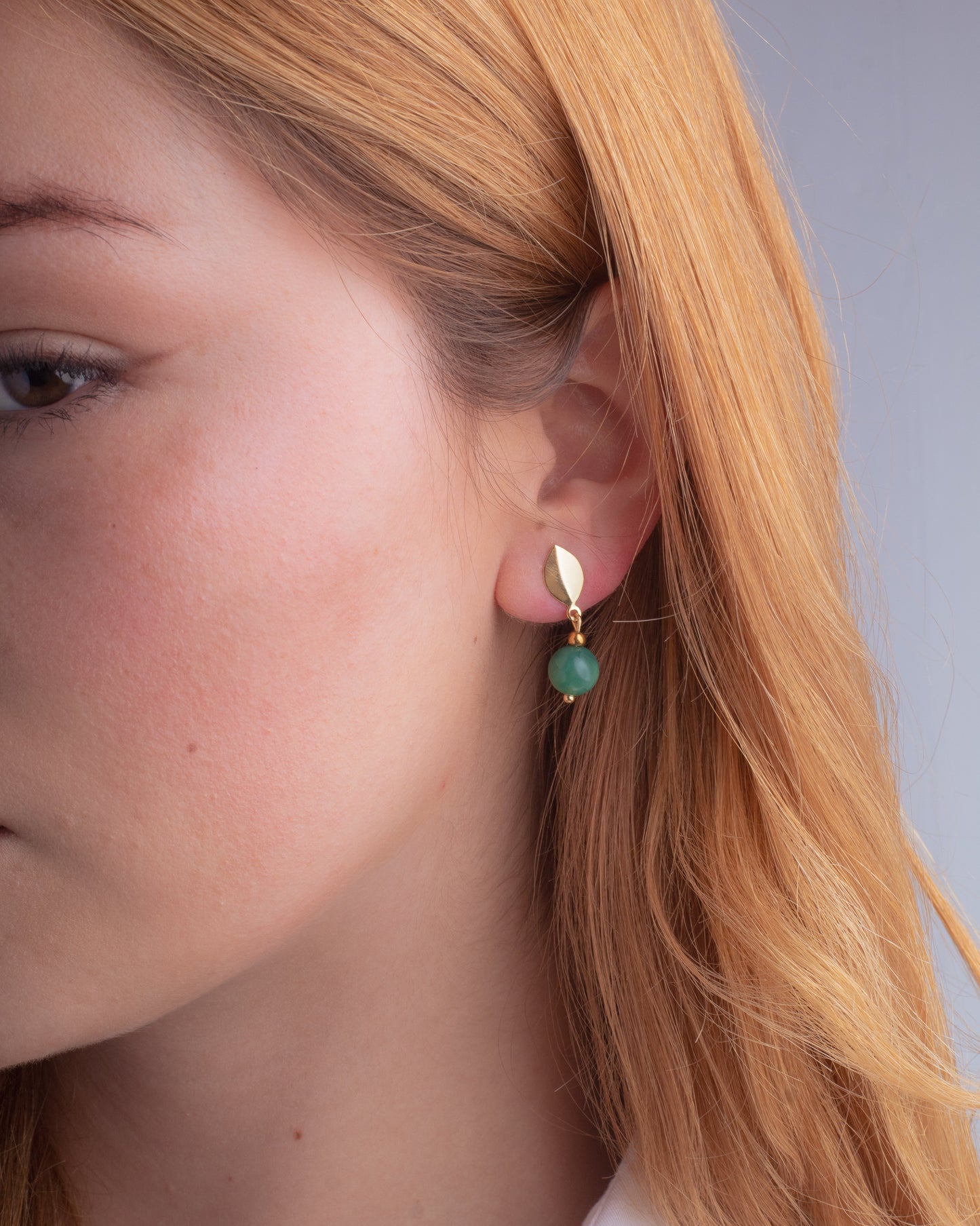 Aros baño en oro Sorella | Jade