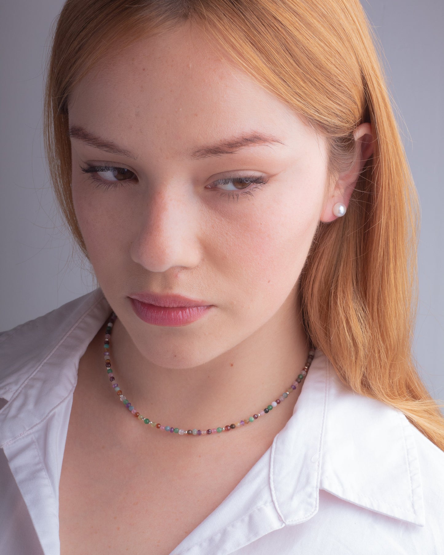 Choker Praga 2mm | Mix Piedras