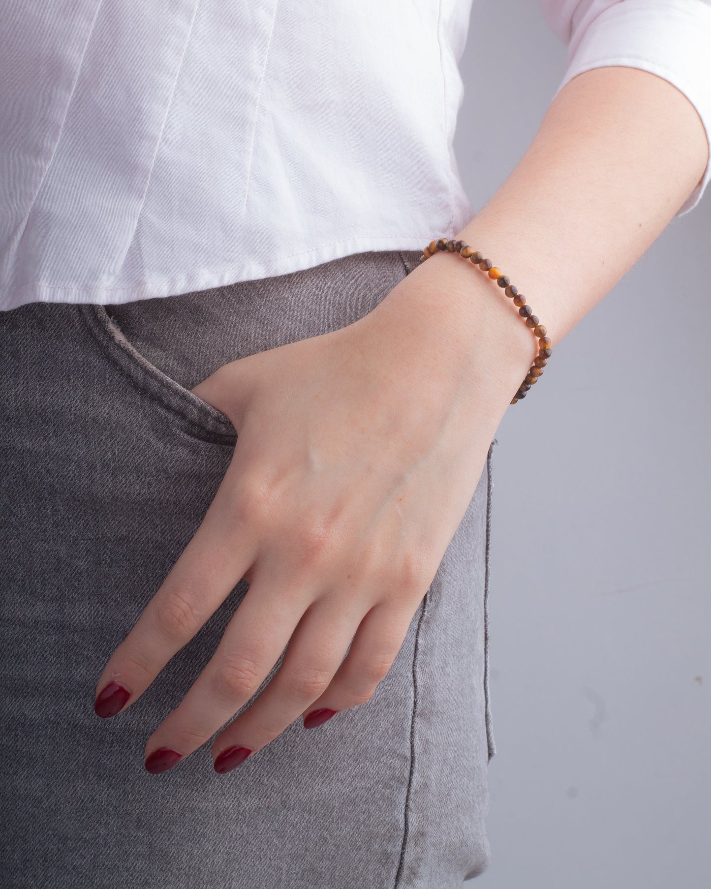 Pulsera Mina 3mm | Ojo de Tigre