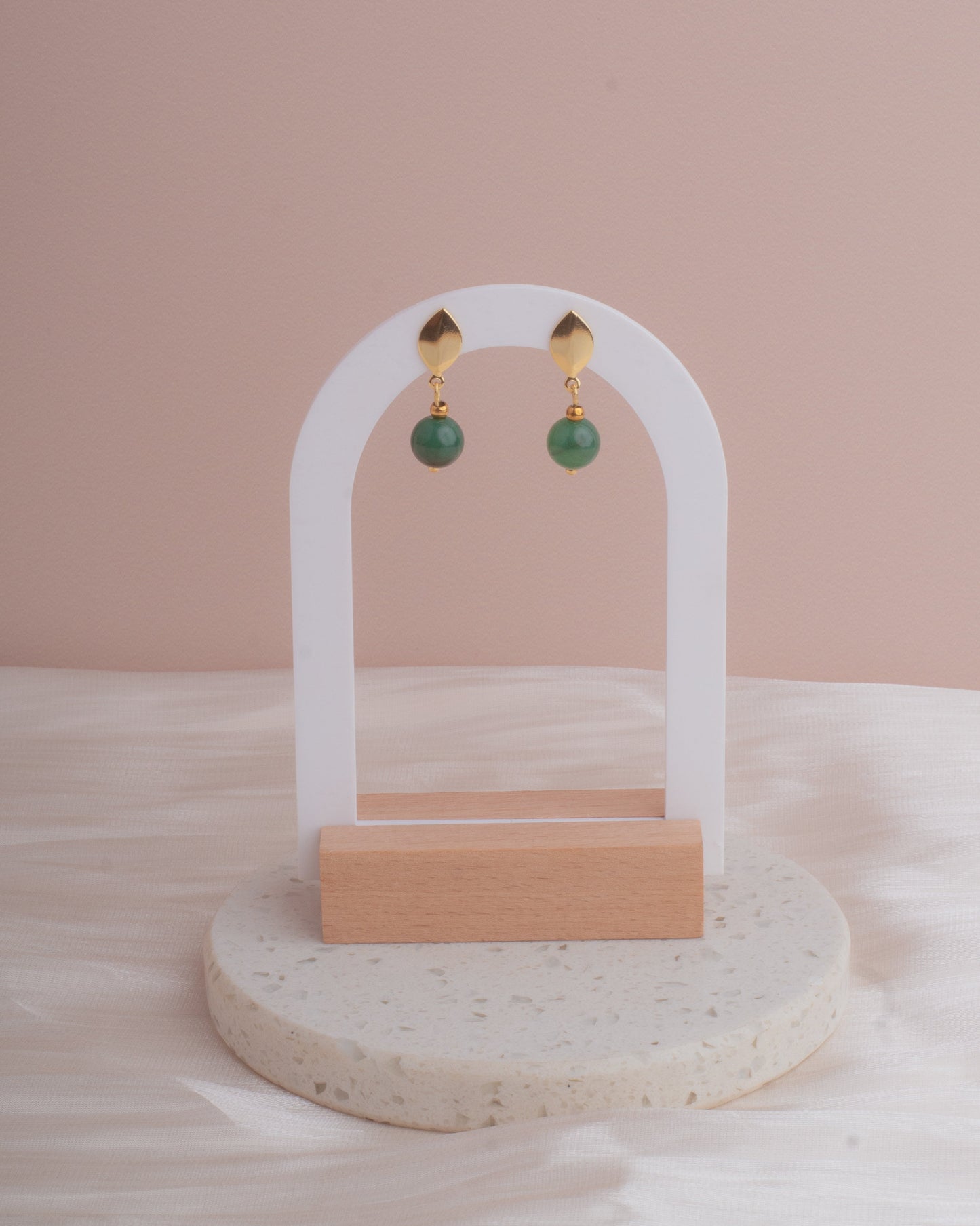 Aros baño en oro Sorella | Jade