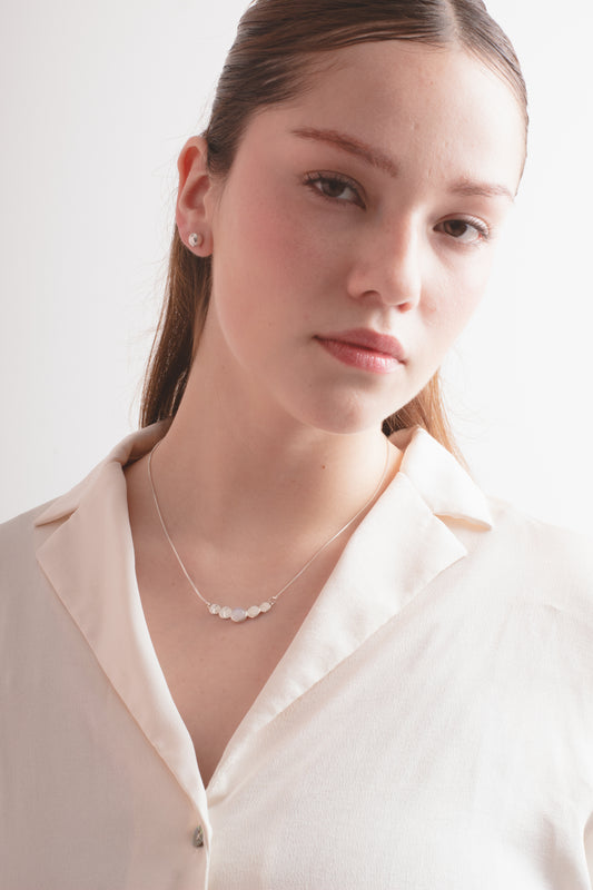 Collar plata Fases Moon