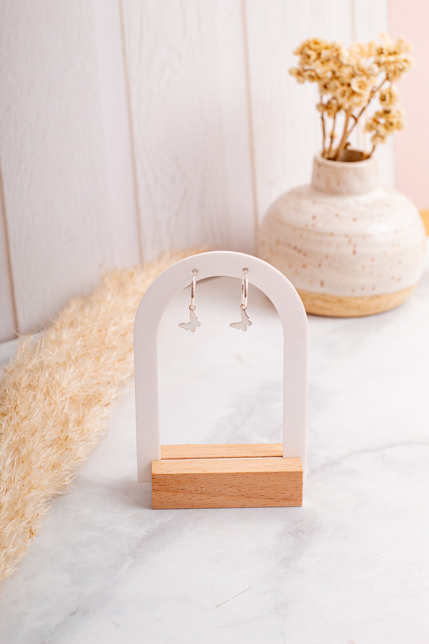 Aros Plata Minina | Mariposa