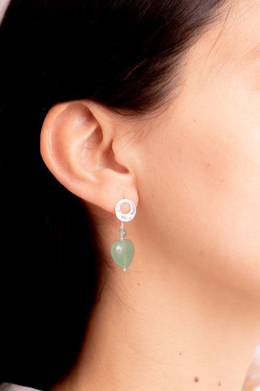 Aros Plata Mimosa | Jade