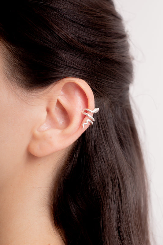 Aro Plata Cuff | Snake