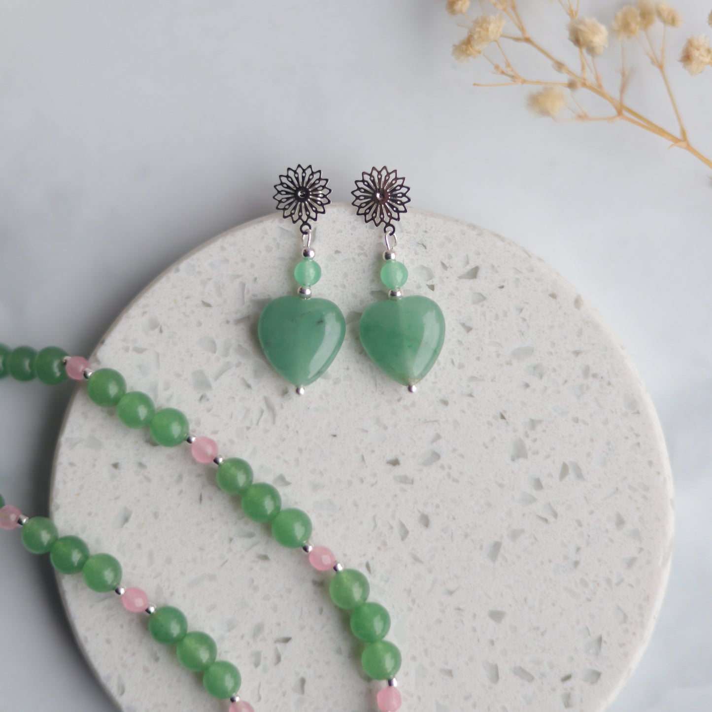 Aros Plata Mimosa | Jade