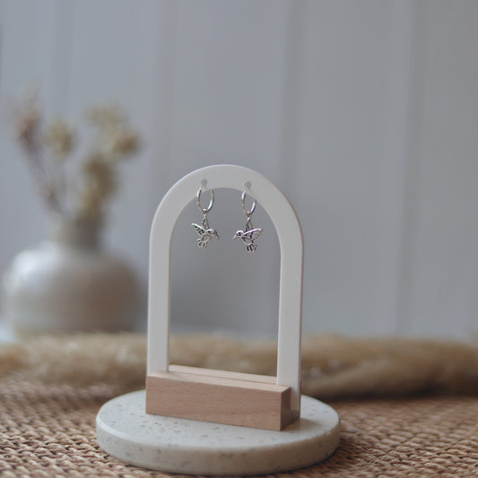 Aros Plata Minina | Colibrí