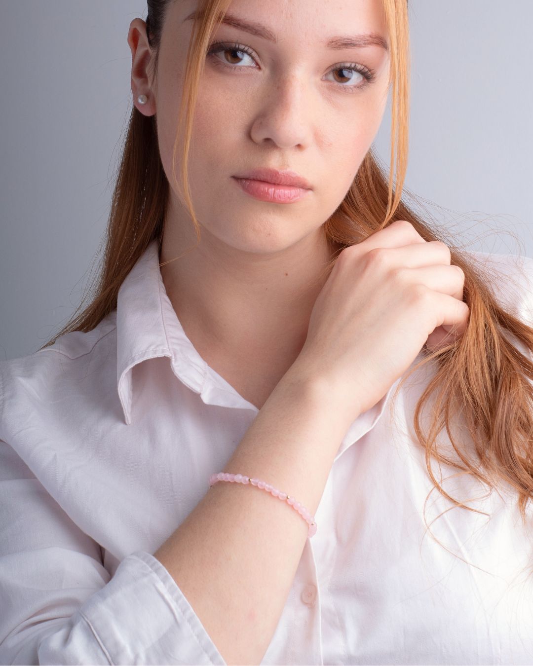 Pulsera Myka | Cuarzo Rosa