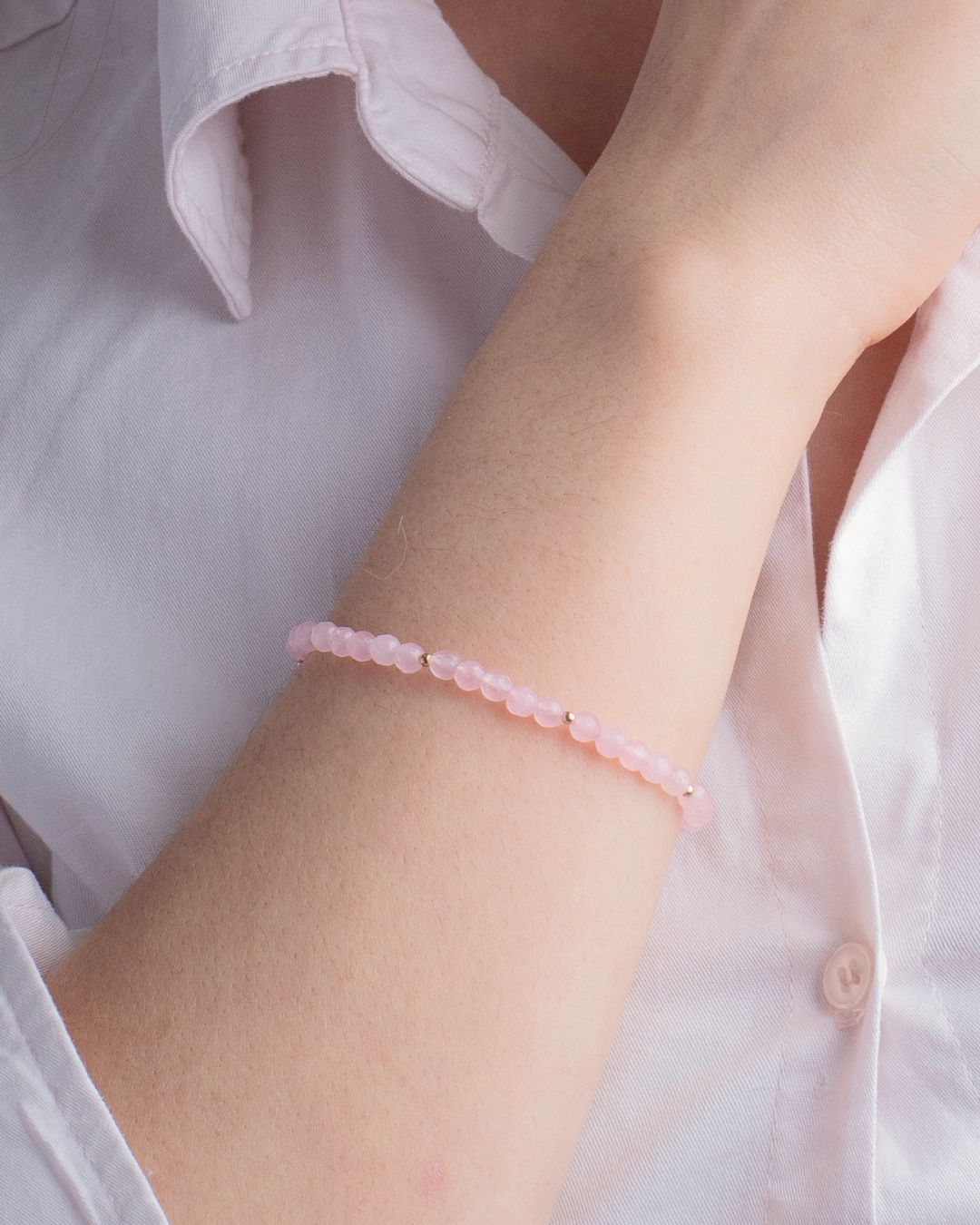 Pulsera Myka | Cuarzo Rosa