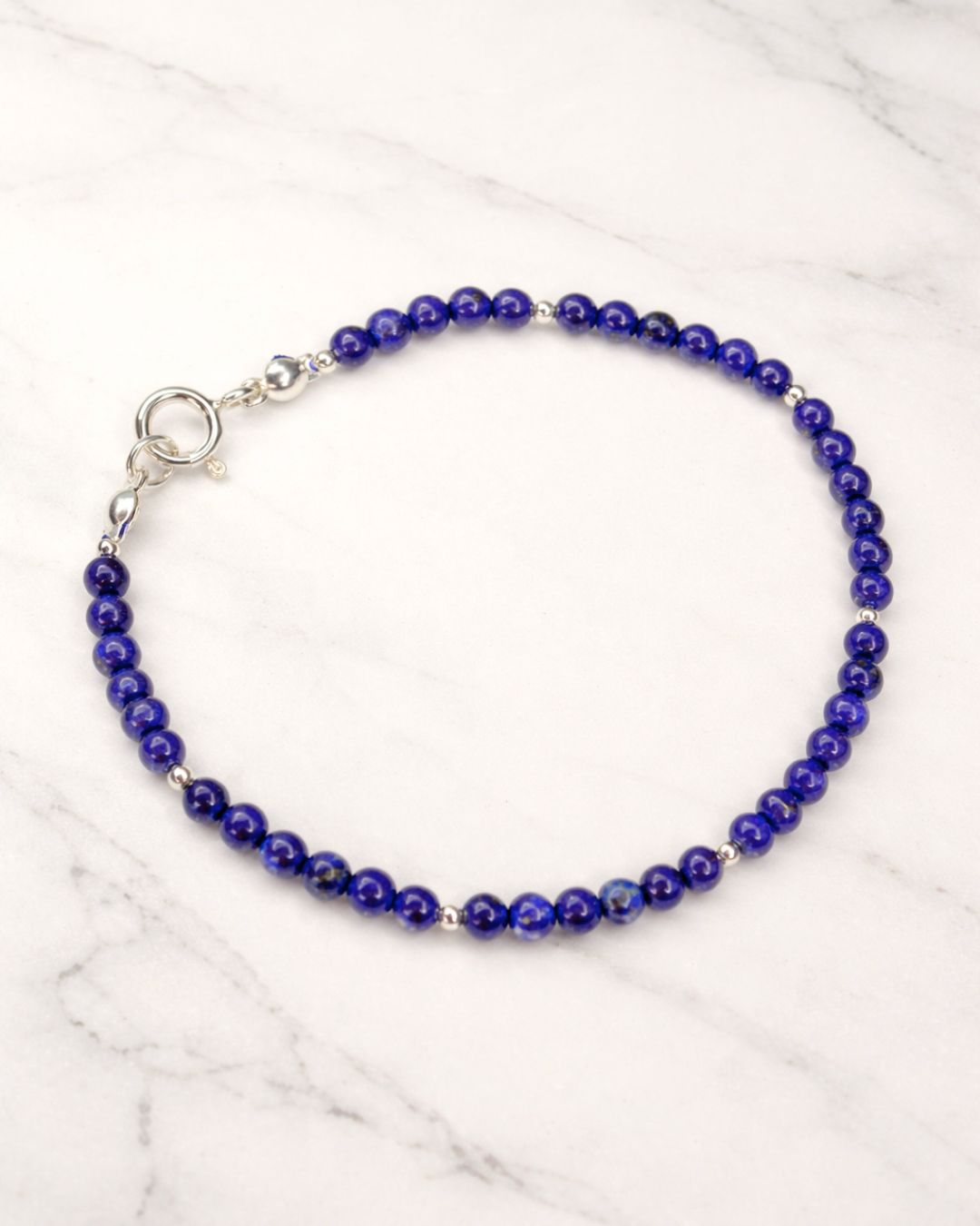 Pulsera Plata Anika | Lapislázuli