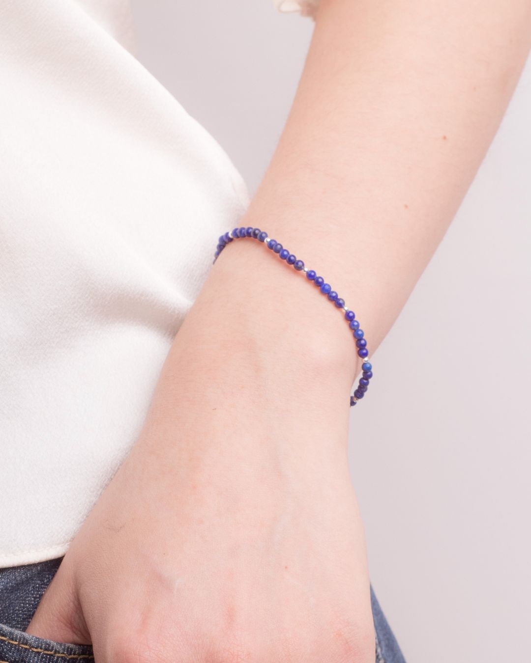Pulsera Plata Anika | Lapislázuli
