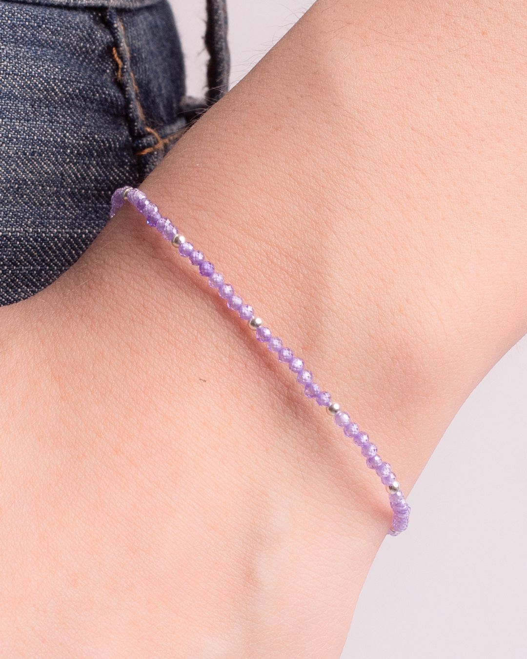 Pulsera Plata Malú | Amatista