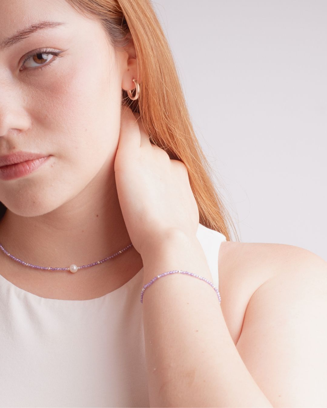 Pulsera Plata Malú | Amatista