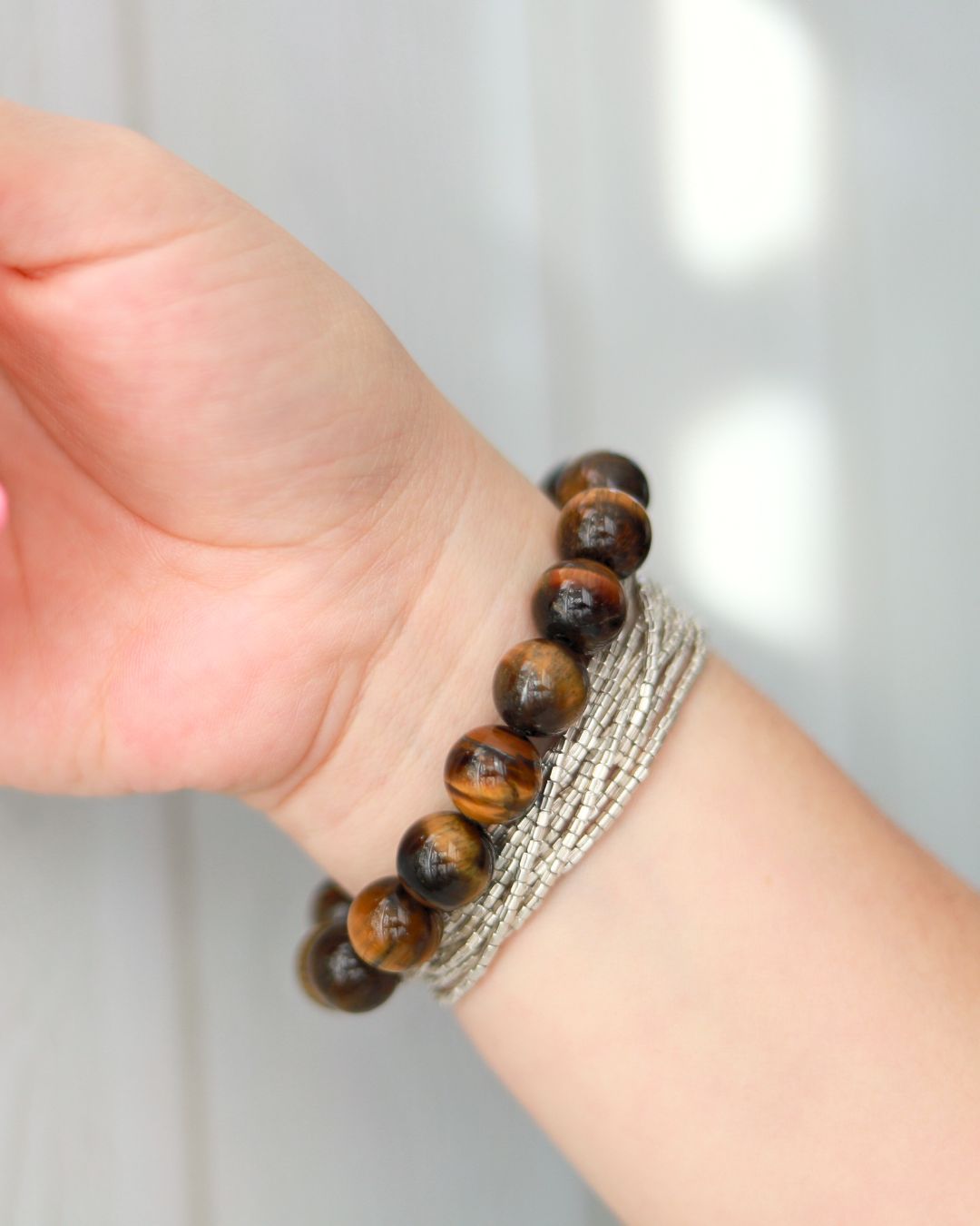 Pulsera Amara 10mm | Ojo de Tigre